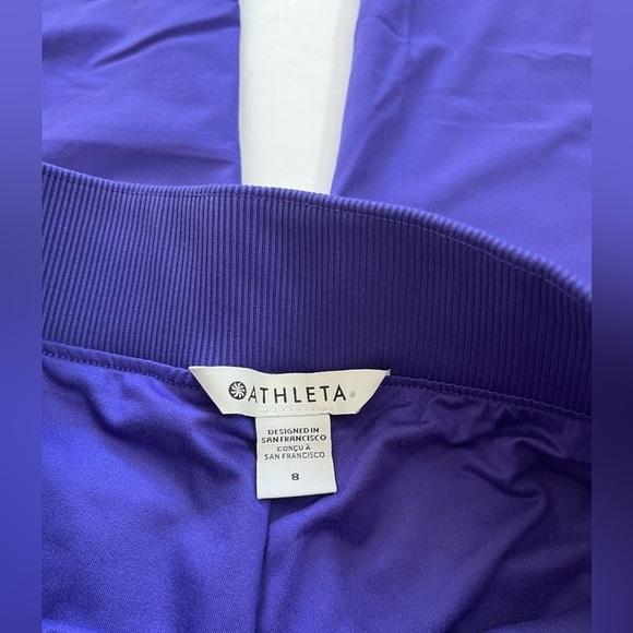 Athleta Brooklyn Lined Pants New with Tags Size 8 Purple - Picture 4 of 13
